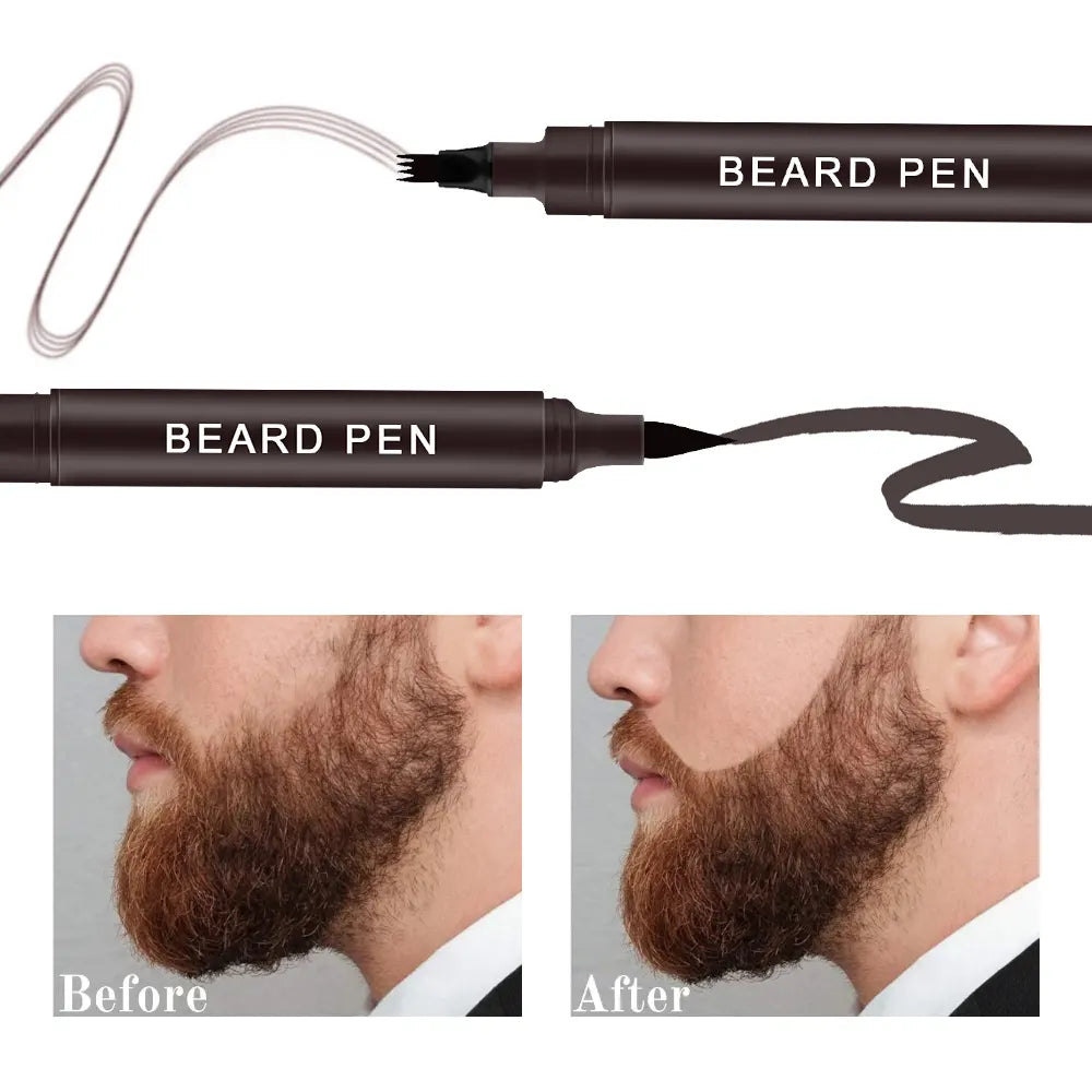 Waterproof, Smudge-Proof HawkFace Beard Dye Pen