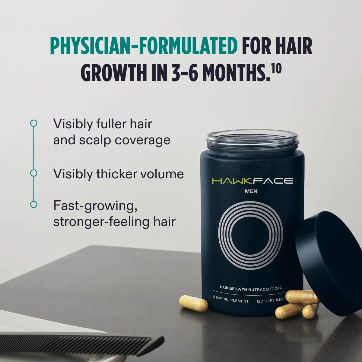 Men's Hair Growth Vitamin Supplements